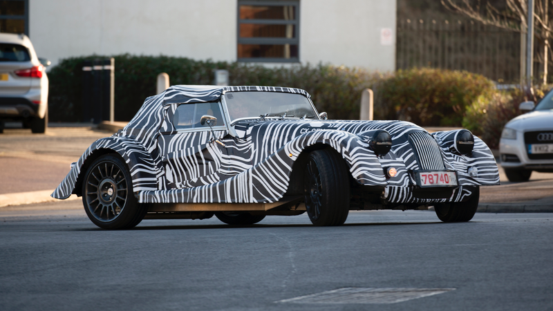 Illustration for article titled It's Kind of Amazing That Morgan Even Bothers to Camo Their New 'Wide Body' Car